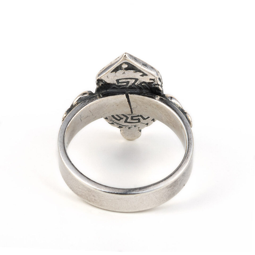 Engraved ring - 925⁰ sterling silver and gold plated