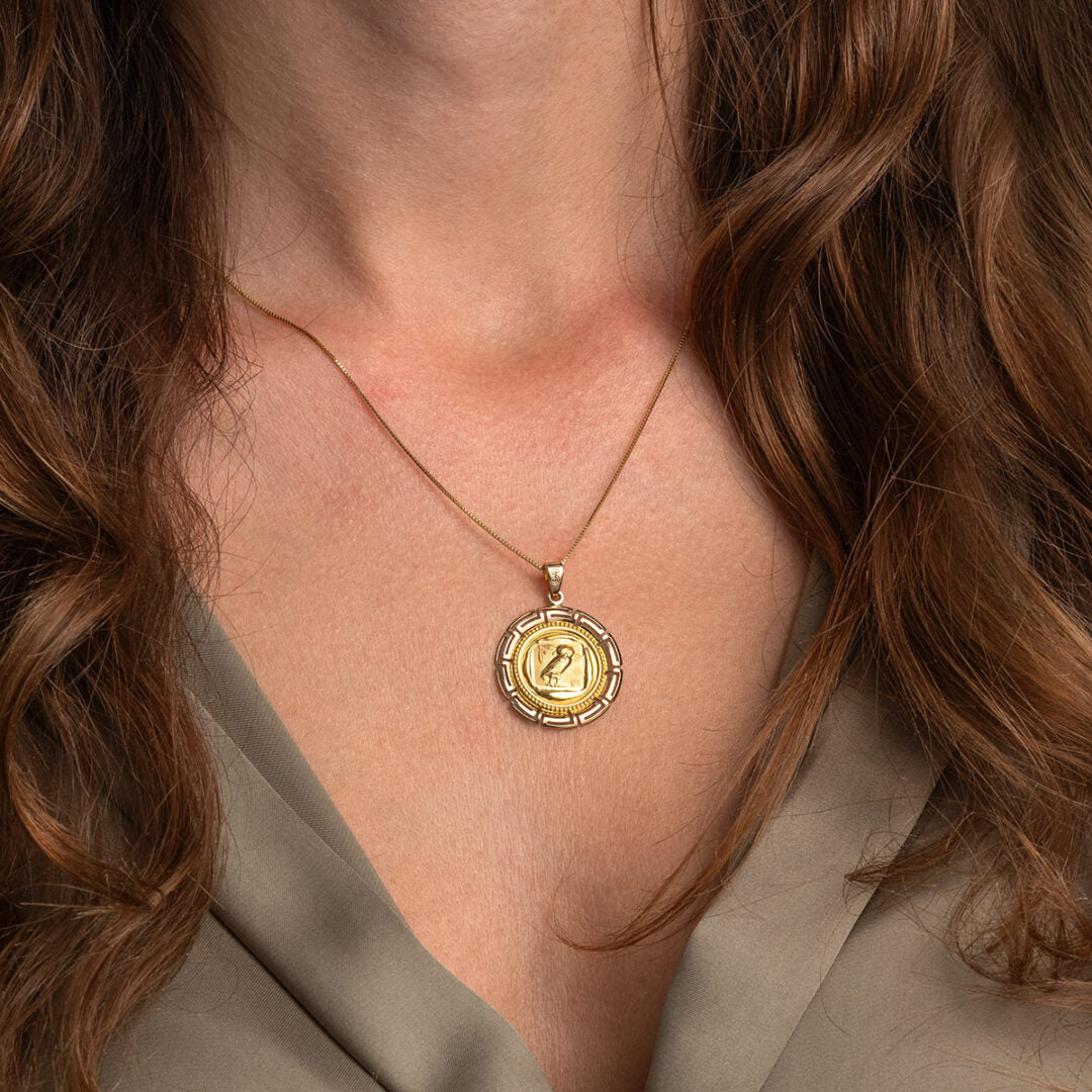 Owl Pendant in 9K Gold