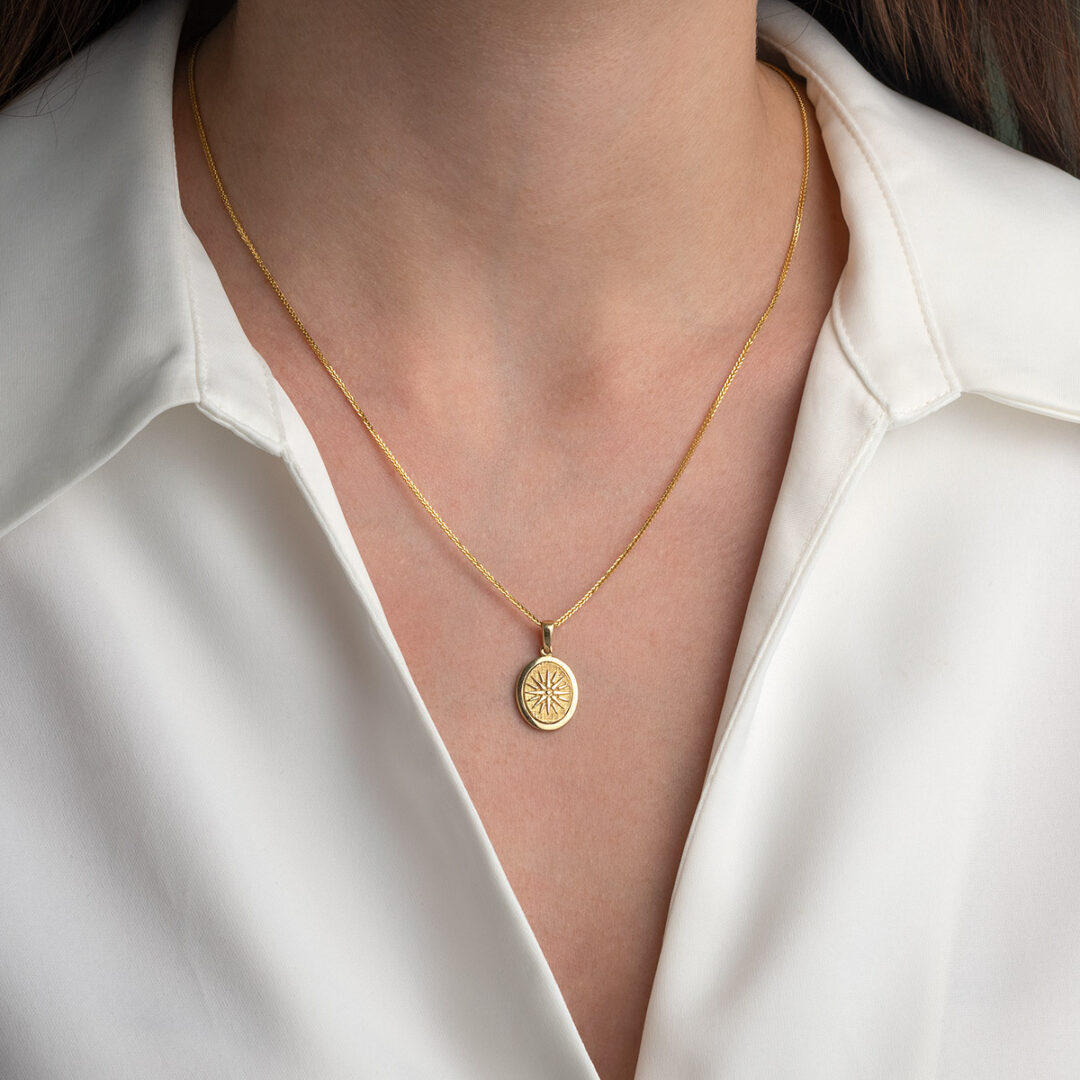 Vergina Pendant - 14K Gold