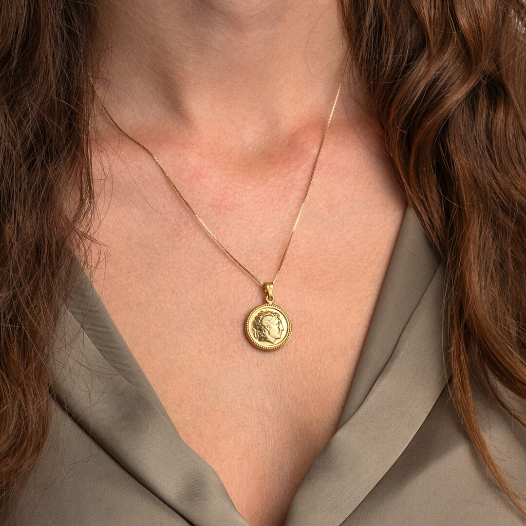 Alexander the Great Pendant in 9K Gold