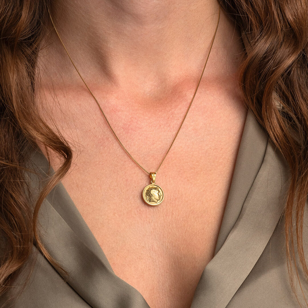 Alexander the Great Gold Pendant