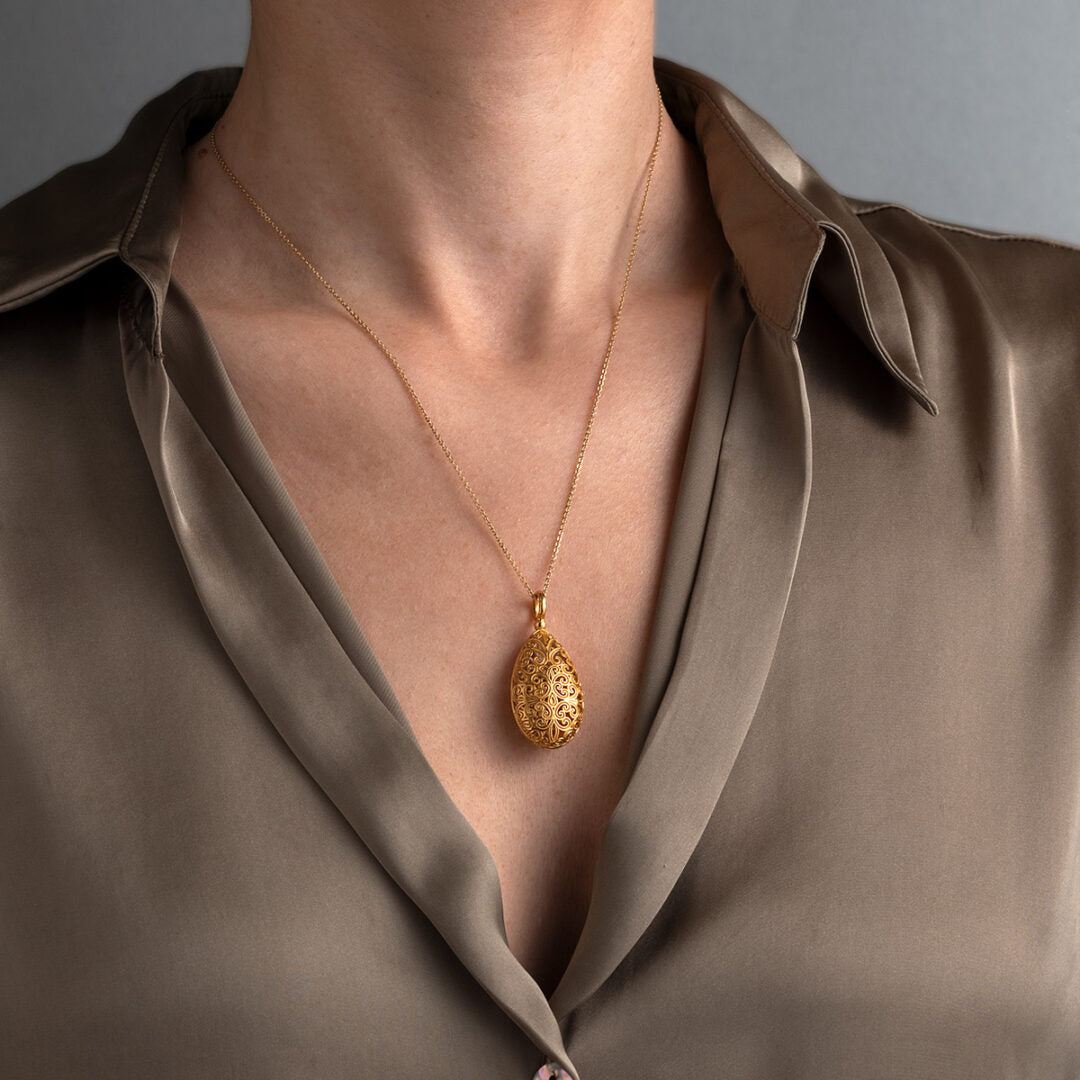 Kallisto teardrop pendant in Gold plated silver 925