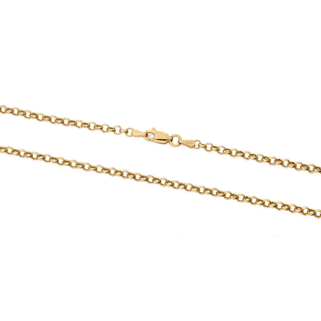 Rolo Chain in 925 Sterling Silver and Gold Plated