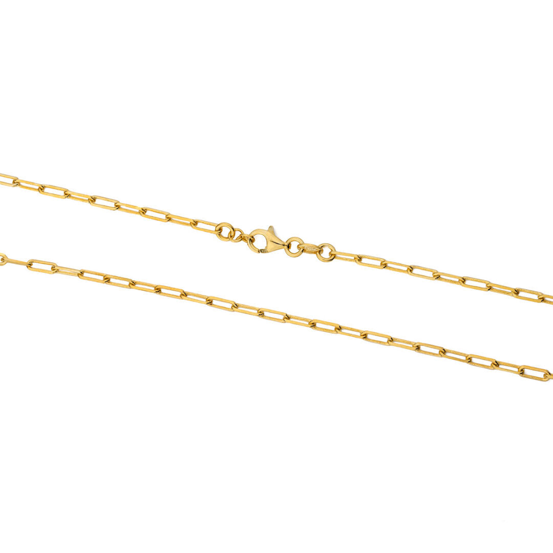 Paperclip Chain Sterling Silver and Gold Plated