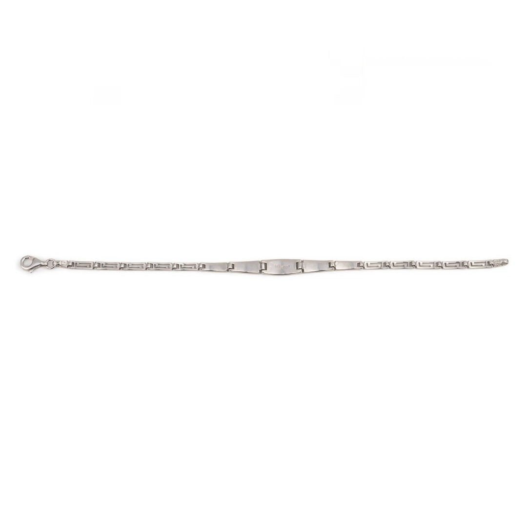 Meander Bracelet – 925 Sterling Silver with Opal