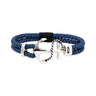Brown Anchor Bracelet - 925 Sterling Silver — Blue