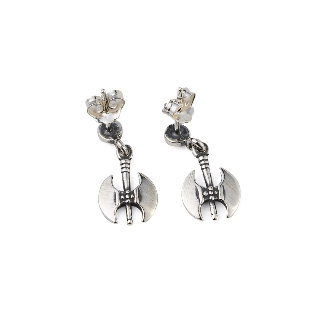 Minoan Double Axe Earrings - Sterling Silver