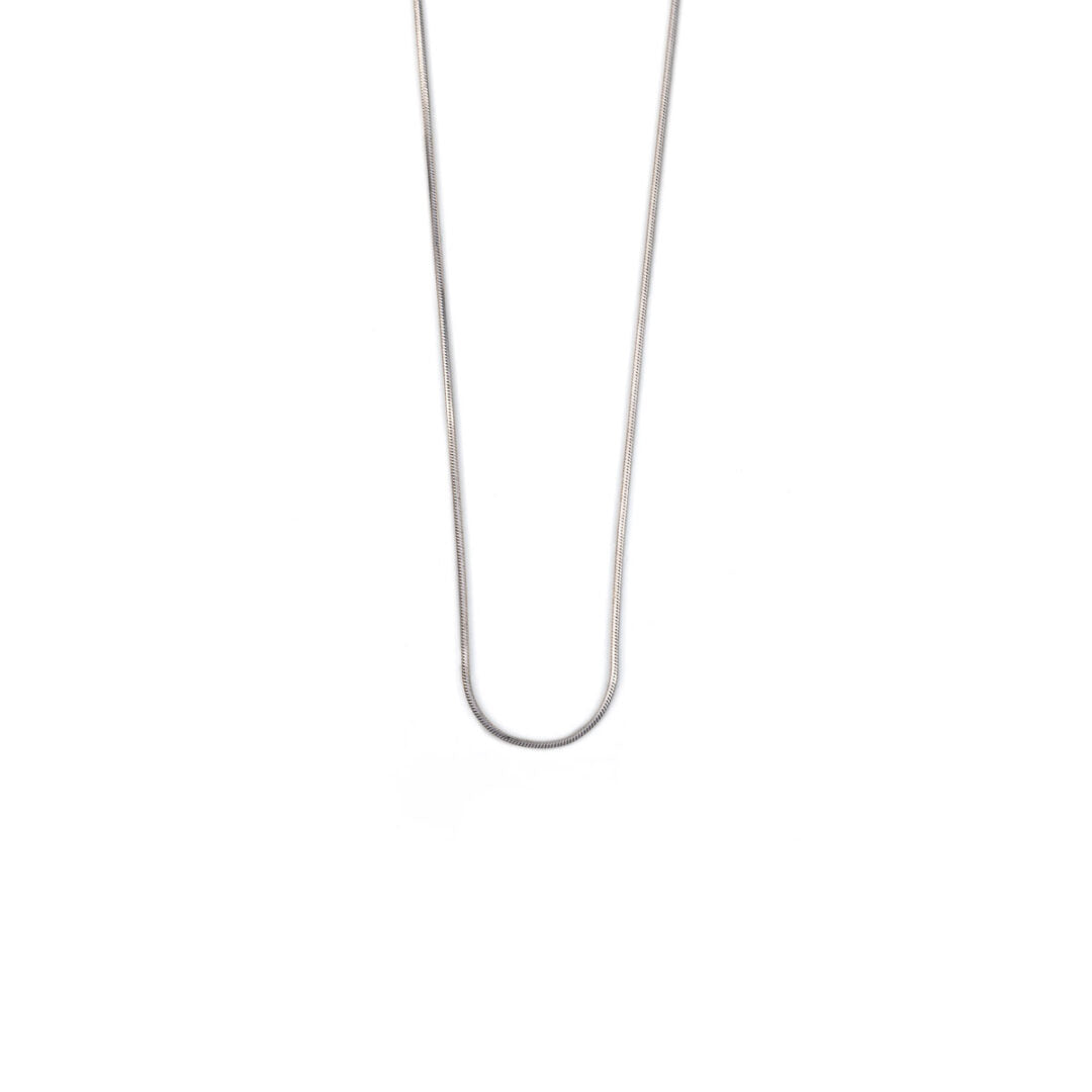 Ασήμι 925 Αλυσίδα Round Snake 50 cm
