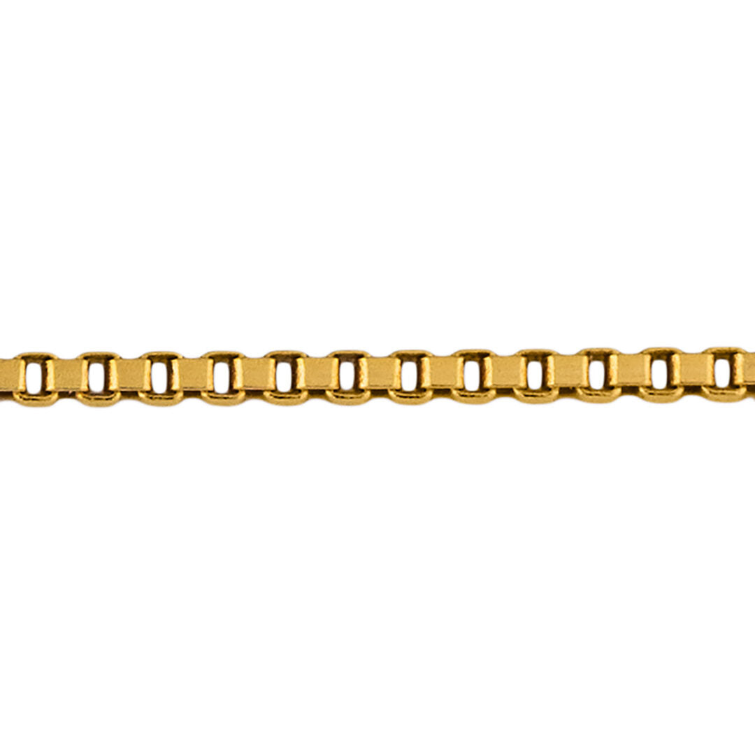 14K Gold Box Chain 40 cm