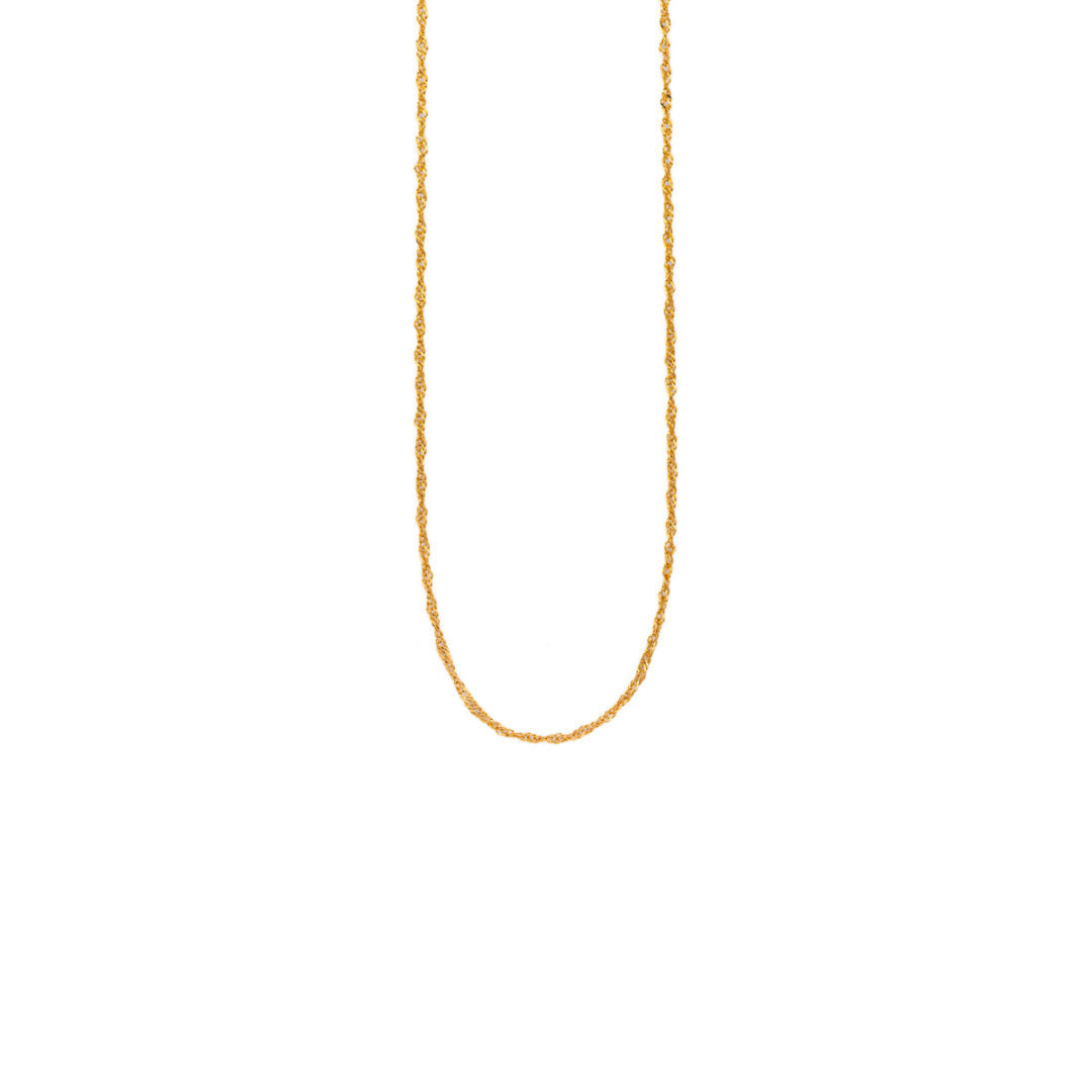 14K Gold Twisted Chain