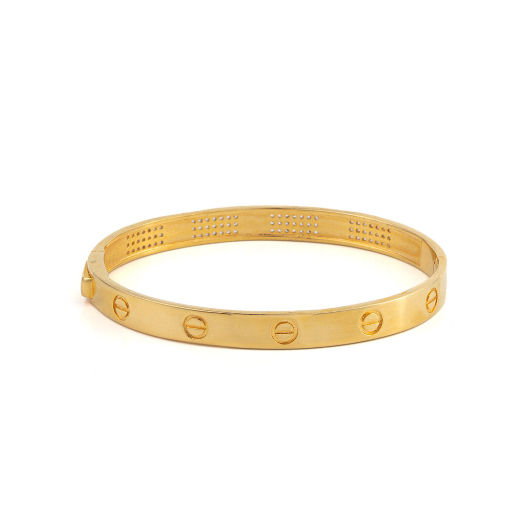 Bangle Bracelet with Zircon