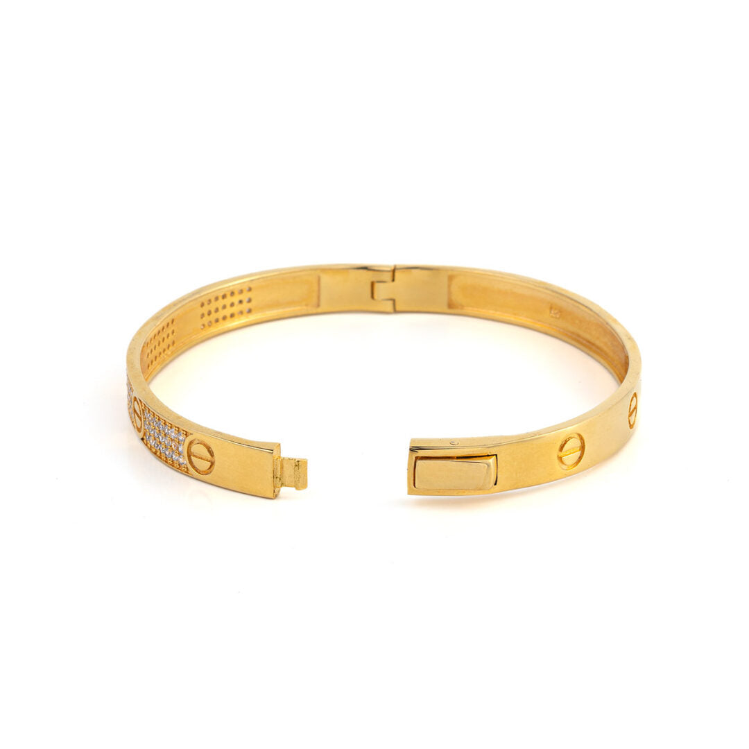 Bangle Bracelet with Zircon