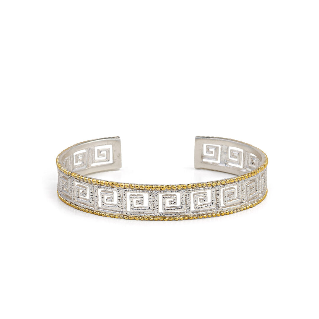 Greek Key Meander Lace Bracelet