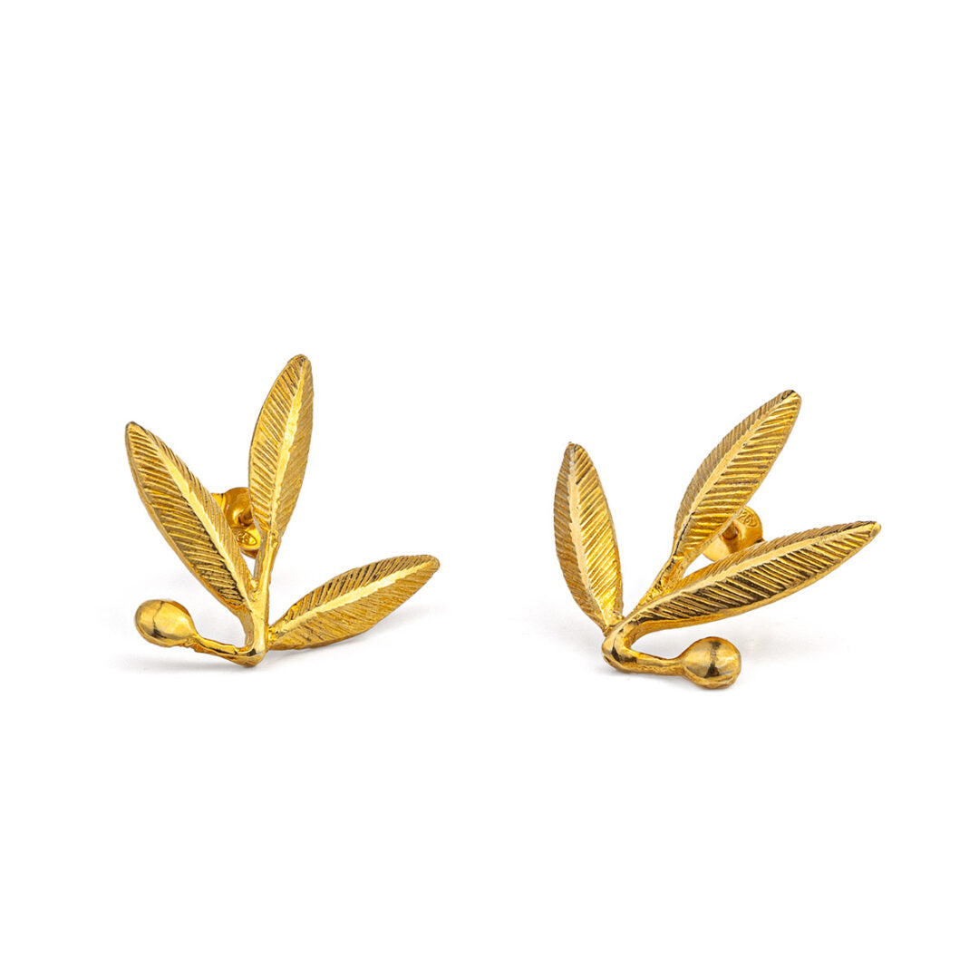 Lace Leaf Stud Earrings