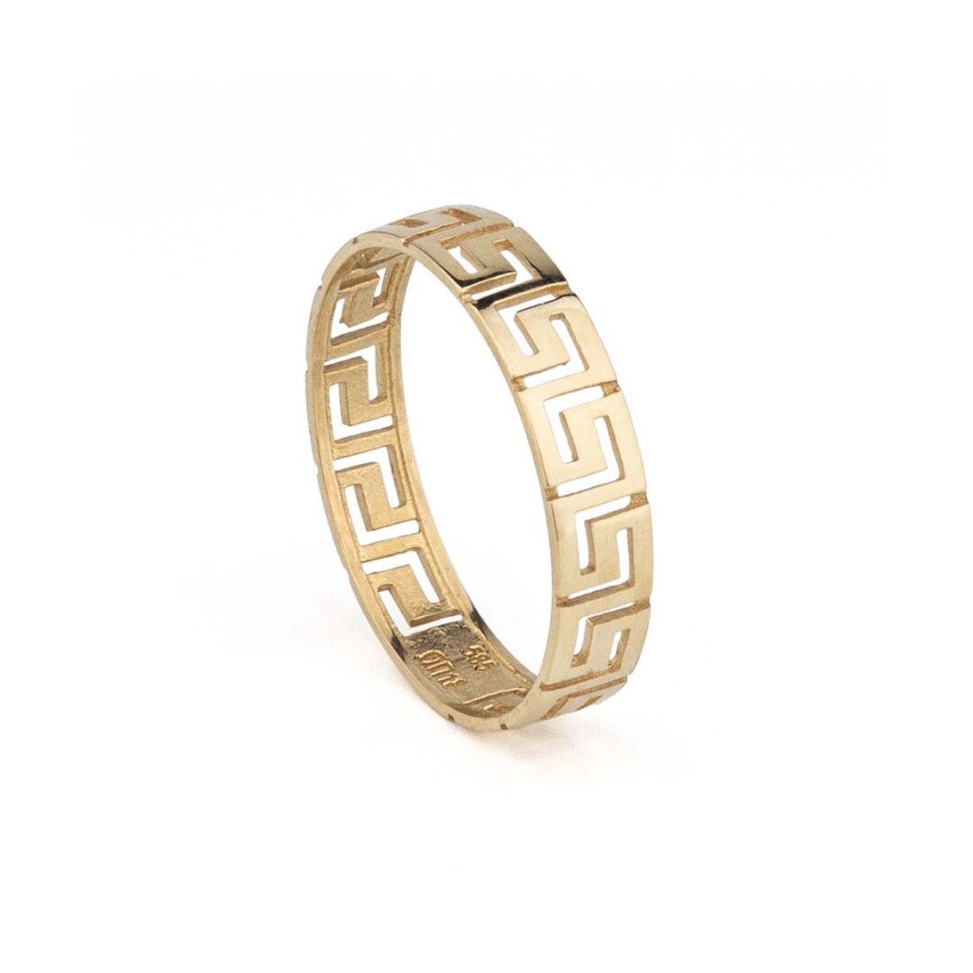 Meander Ring - 14k Yellow Gold