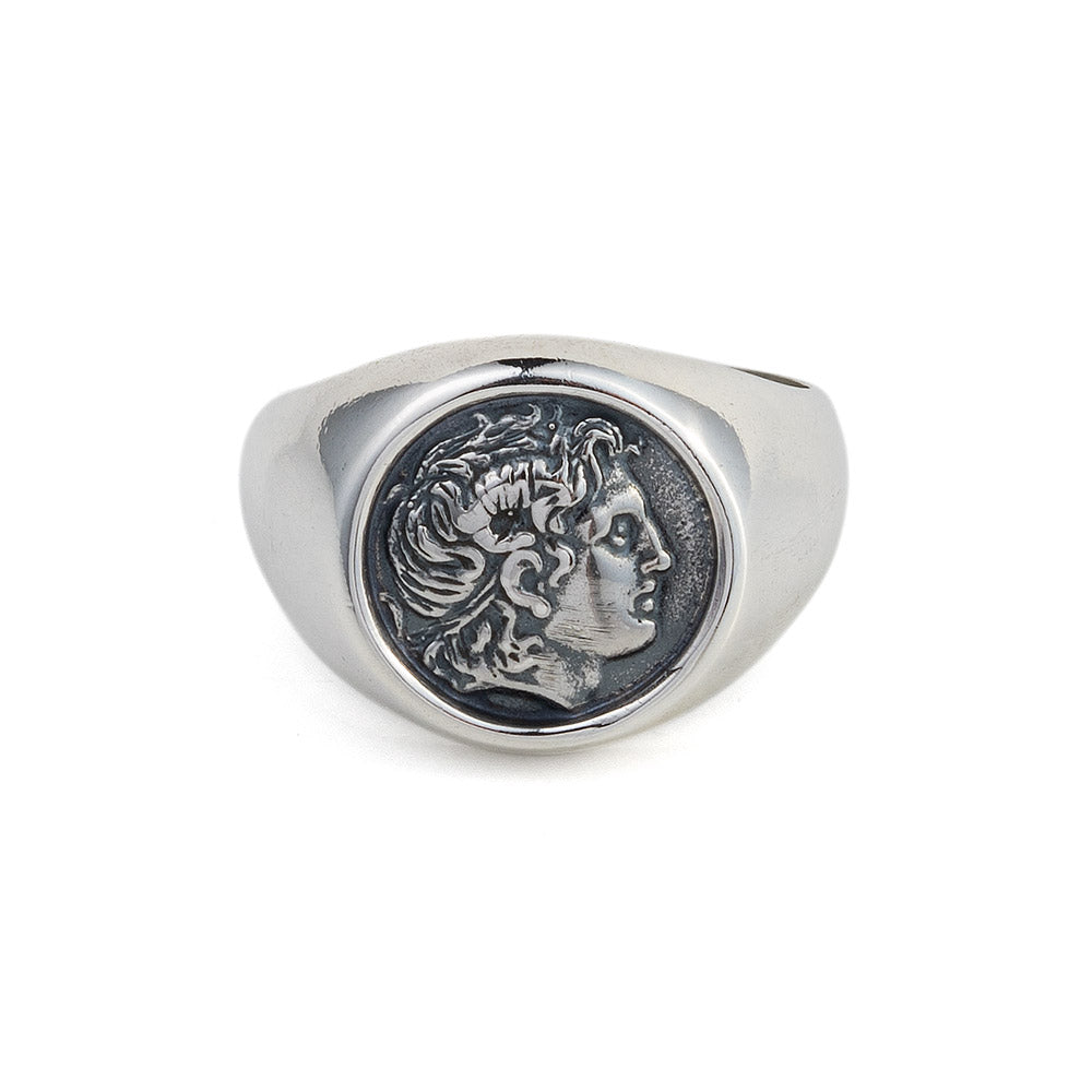 925 Sterling Silver Alexander the Great Ring