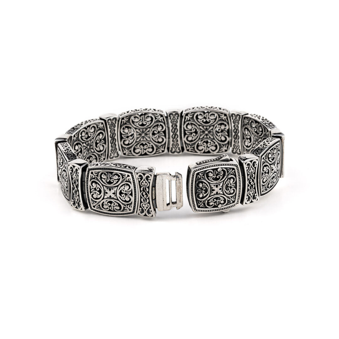 Crosses Bracelet – Sterling Silver Yianni Jewelry