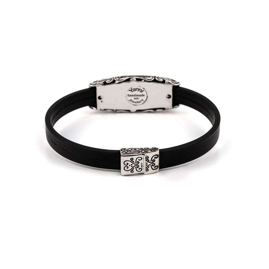 Βυζαντινό Βραχιόλι Floral Ασήμι 925 - Yianni Jewelry