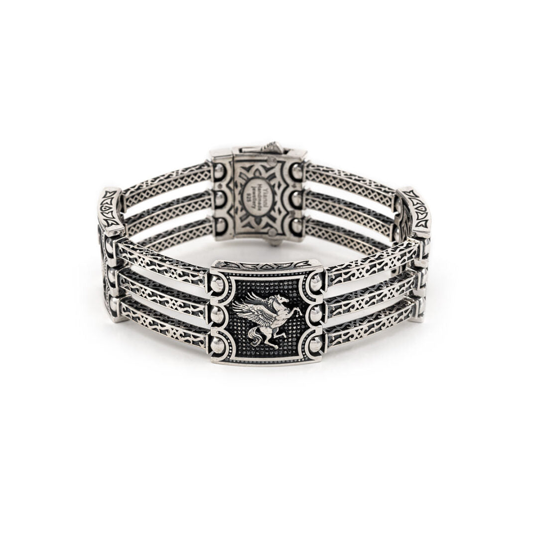 Pegasus Triple Bracelet – Sterling Silver Yianni Jewelry