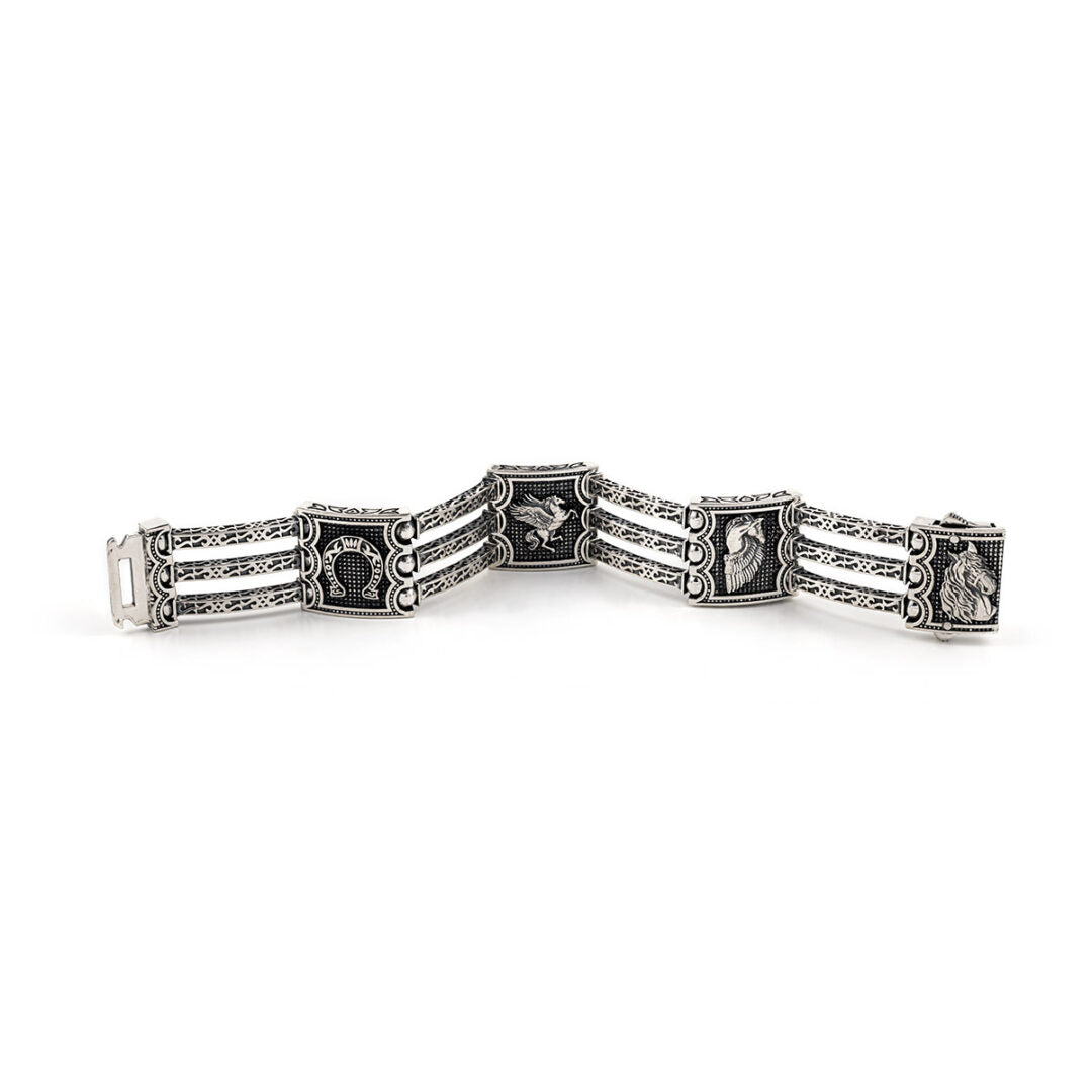 Pegasus Triple Bracelet – Sterling Silver Yianni Jewelry