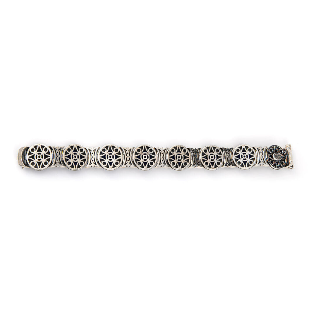 Lapis Lazuli Link Bracelet – Sterling Silver Yianni Jewelry