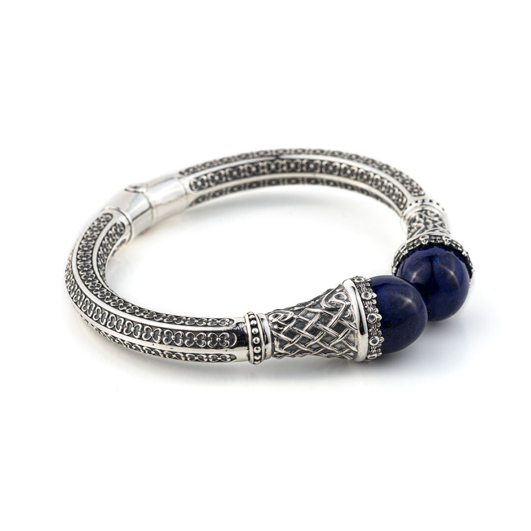 Lapis Lazuli Bracelet – Sterling Silver Yianni Jewelry