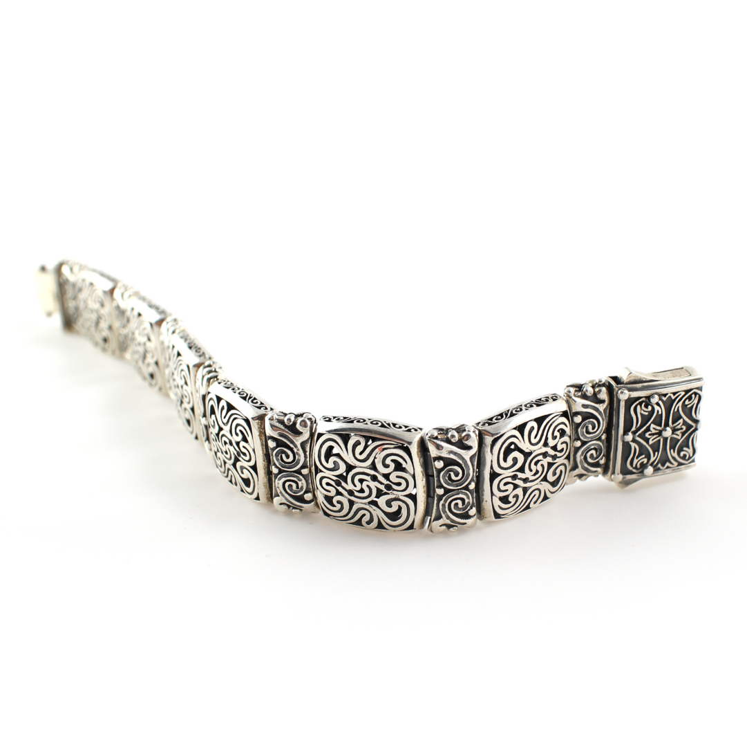 Labyrinth Bracelet – 925 Sterling Silver Yianni Jewelry