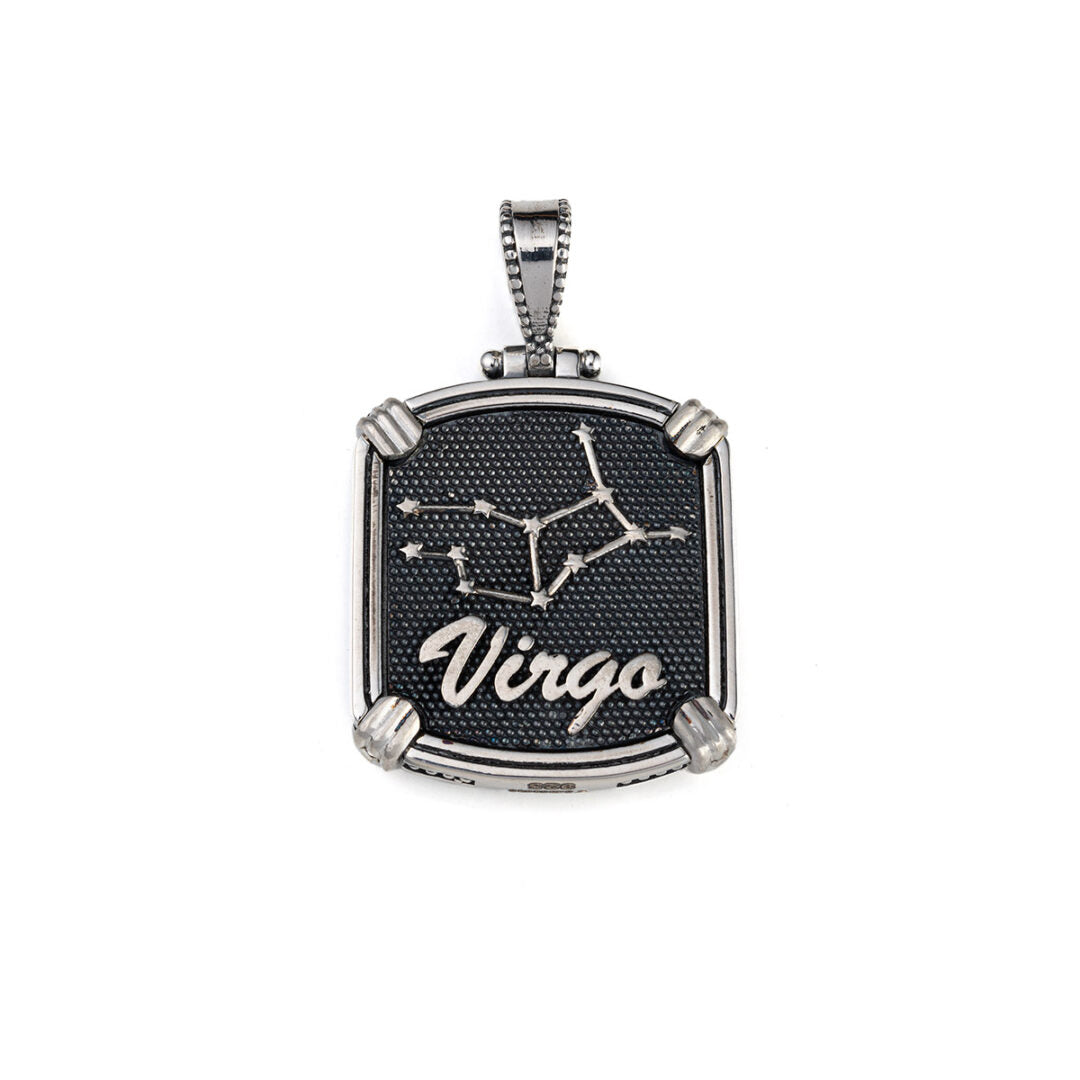 Reversible Zodiac Pendant - 925 Sterling Silver