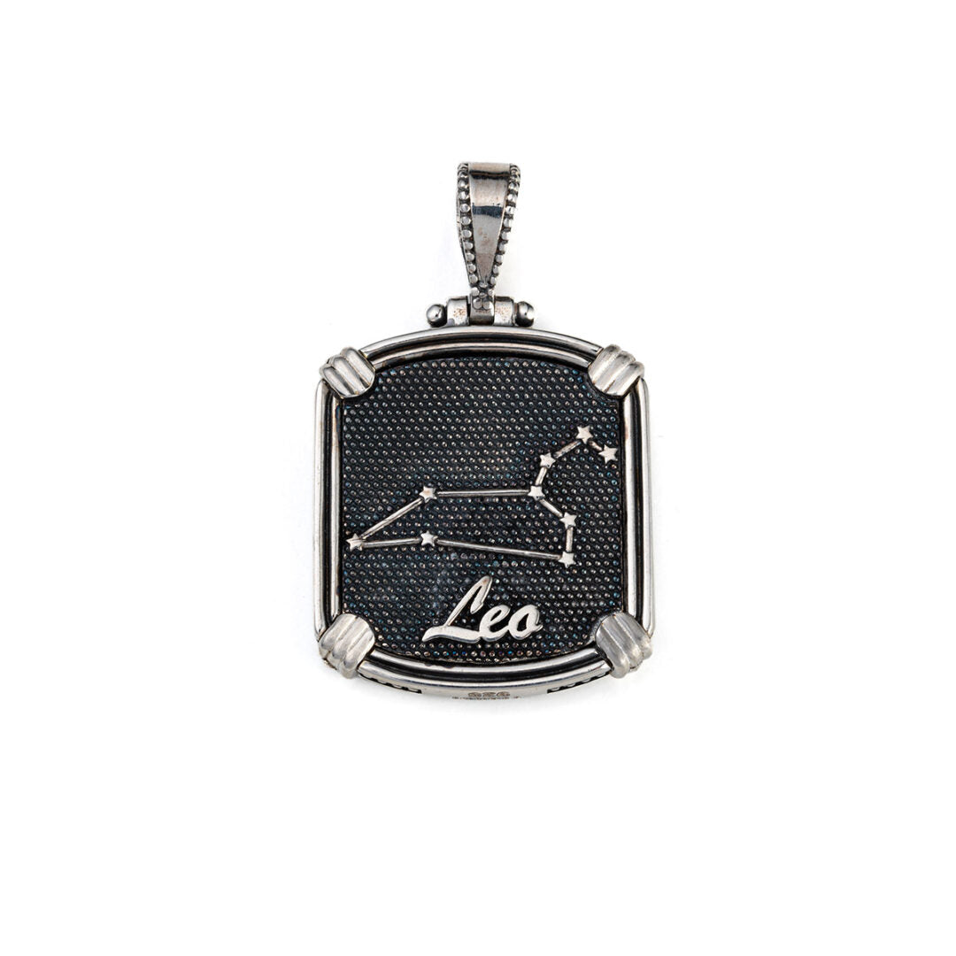 Reversible Zodiac Pendant - 925 Sterling Silver