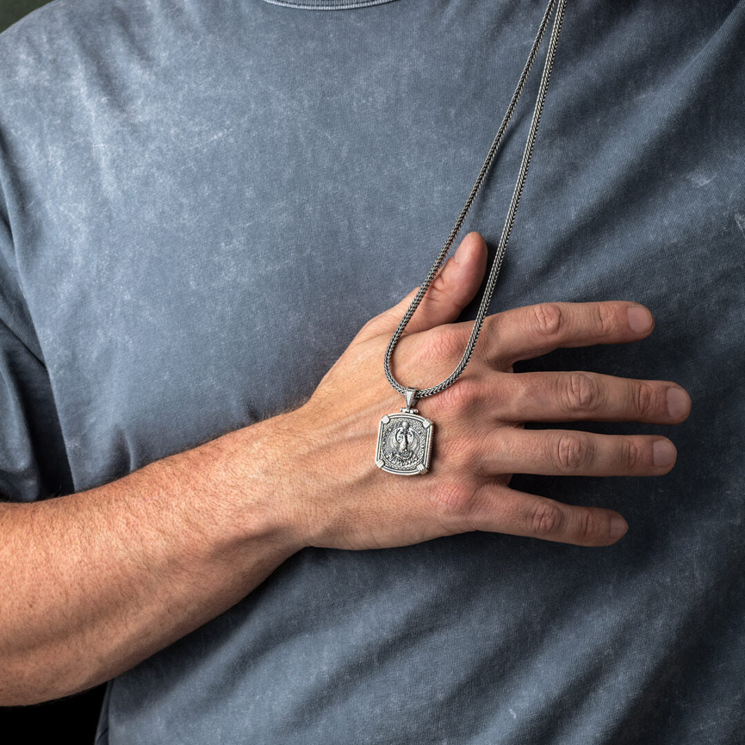 Reversible Zodiac Pendant - 925 Sterling Silver