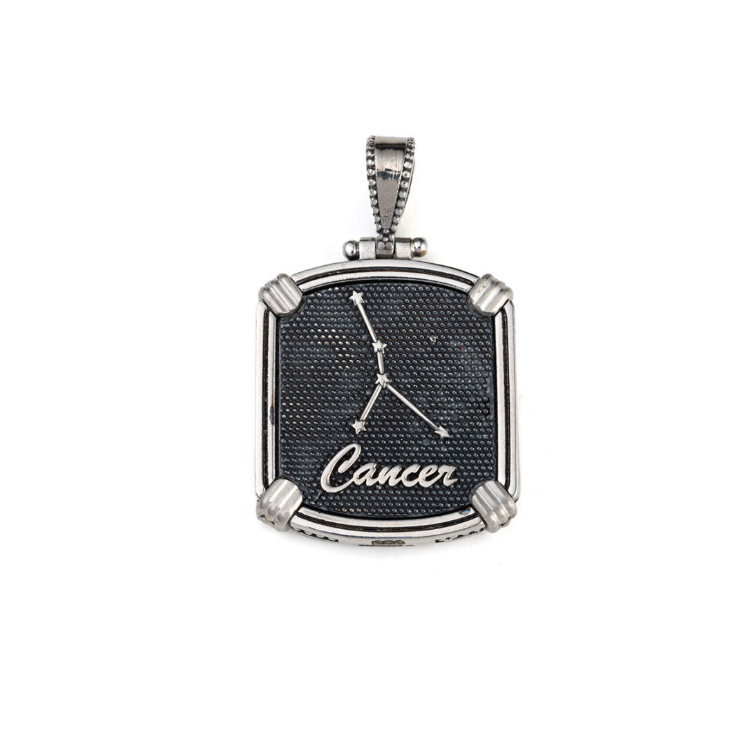 Reversible Zodiac Pendant - 925 Sterling Silver