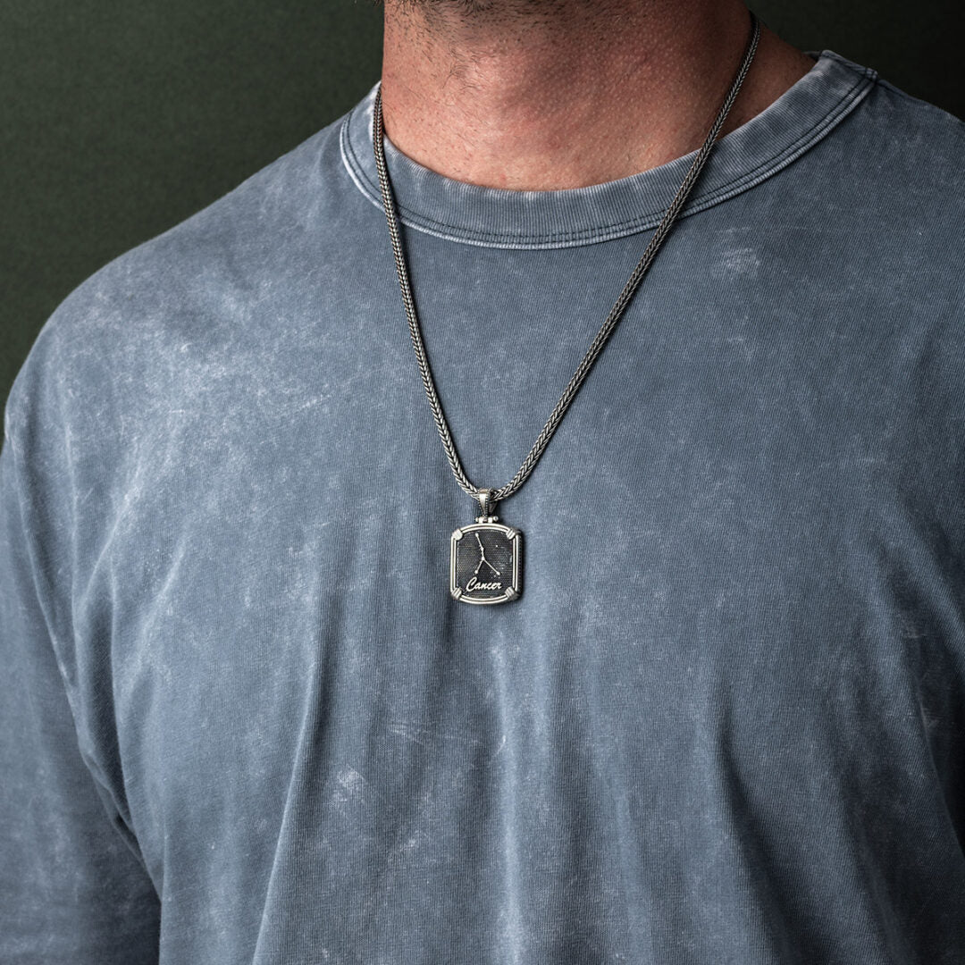 Reversible Zodiac Pendant - 925 Sterling Silver