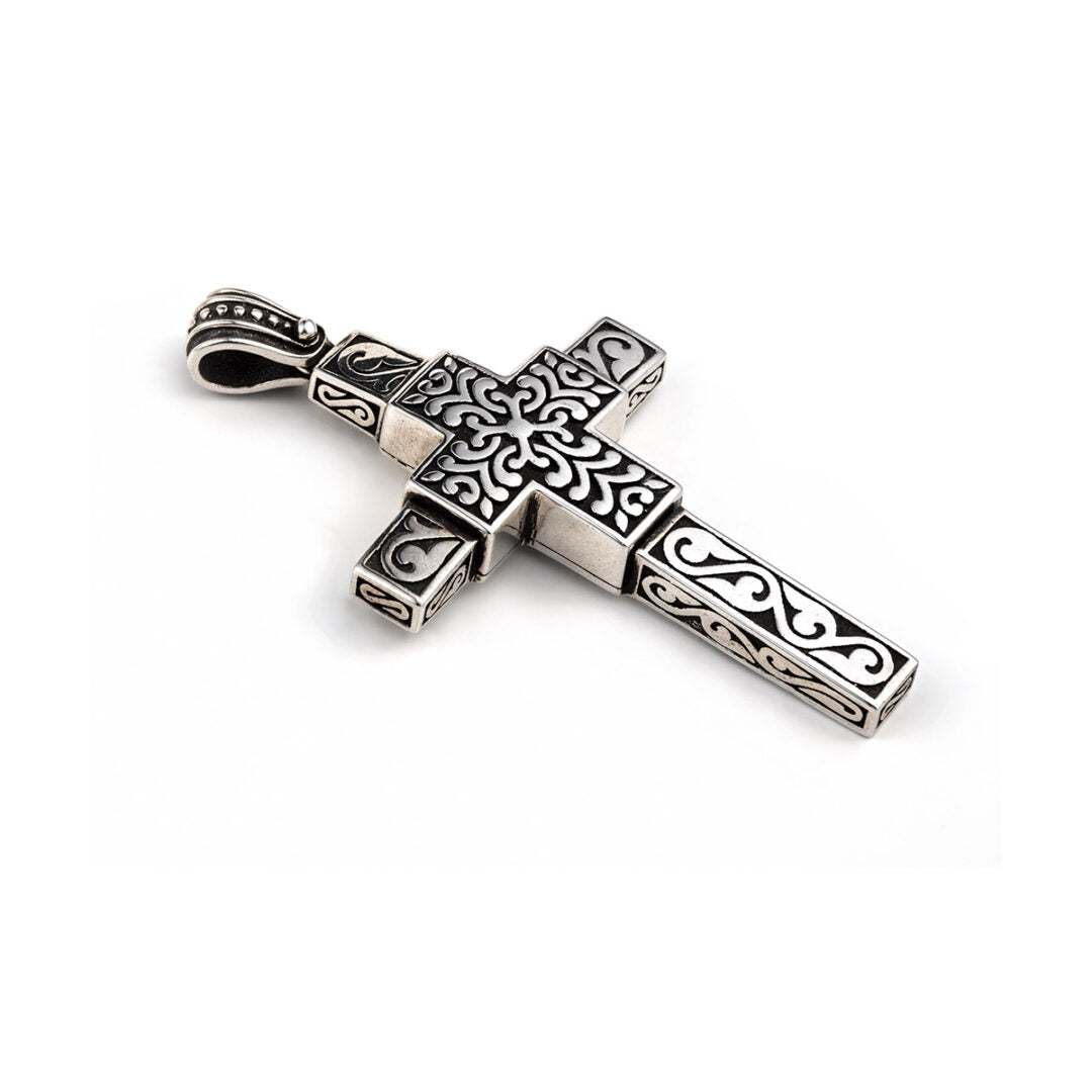 Βυζαντινός Σταυρός Valentinian Ασήμι 925 - Yianni Jewelry