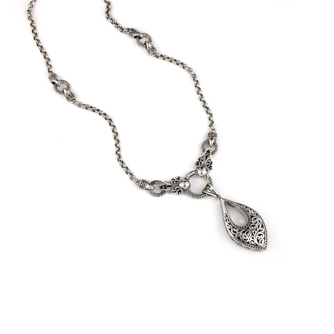 Βυζαντινό Μενταγιόν Σταγόνα Ασήμι 925 - Yianni Jewelry