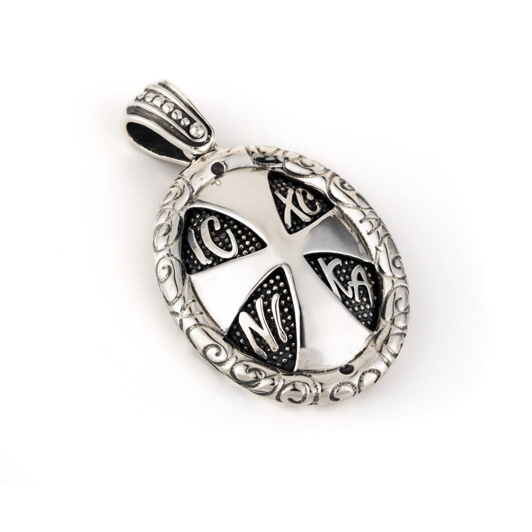 IC XC NIKA Cross Pendant Sterling Silver – Yianni Jewelry