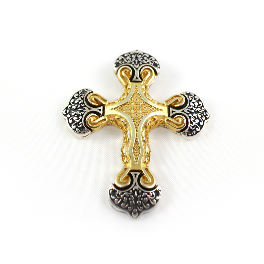 Gold Plated Byzantine Cross