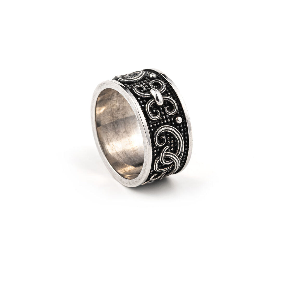 Byzantine Design Ring - Sterling Silver Yianni Jewelry