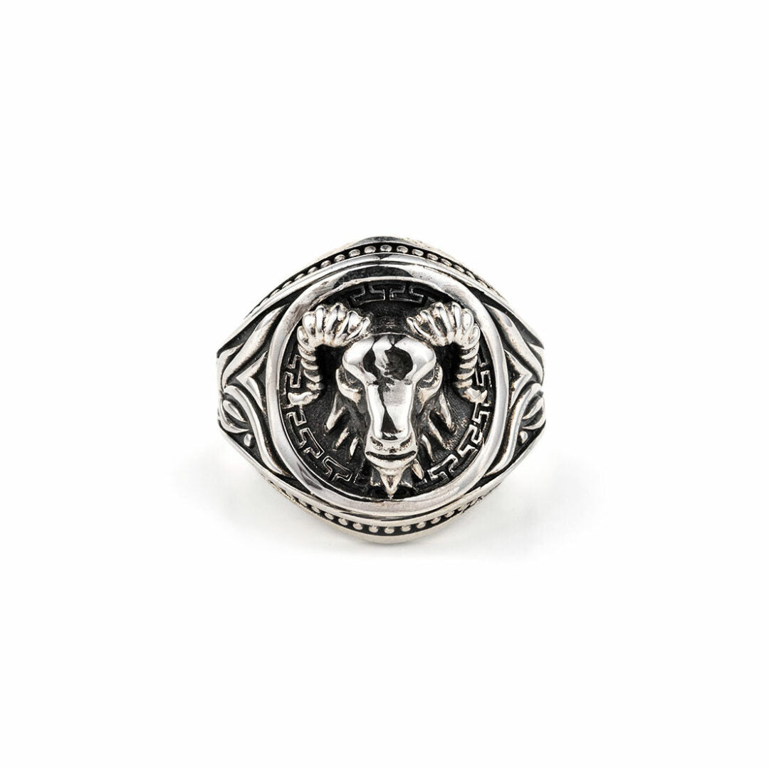 Aries Head Ring
