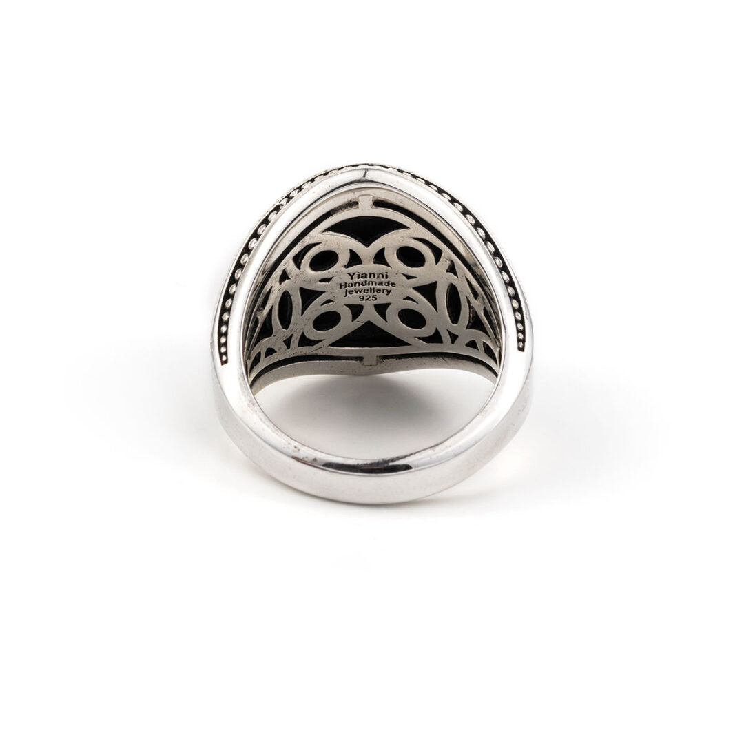 Aries Head Ring Sterling Silver- Yianni Jewelry