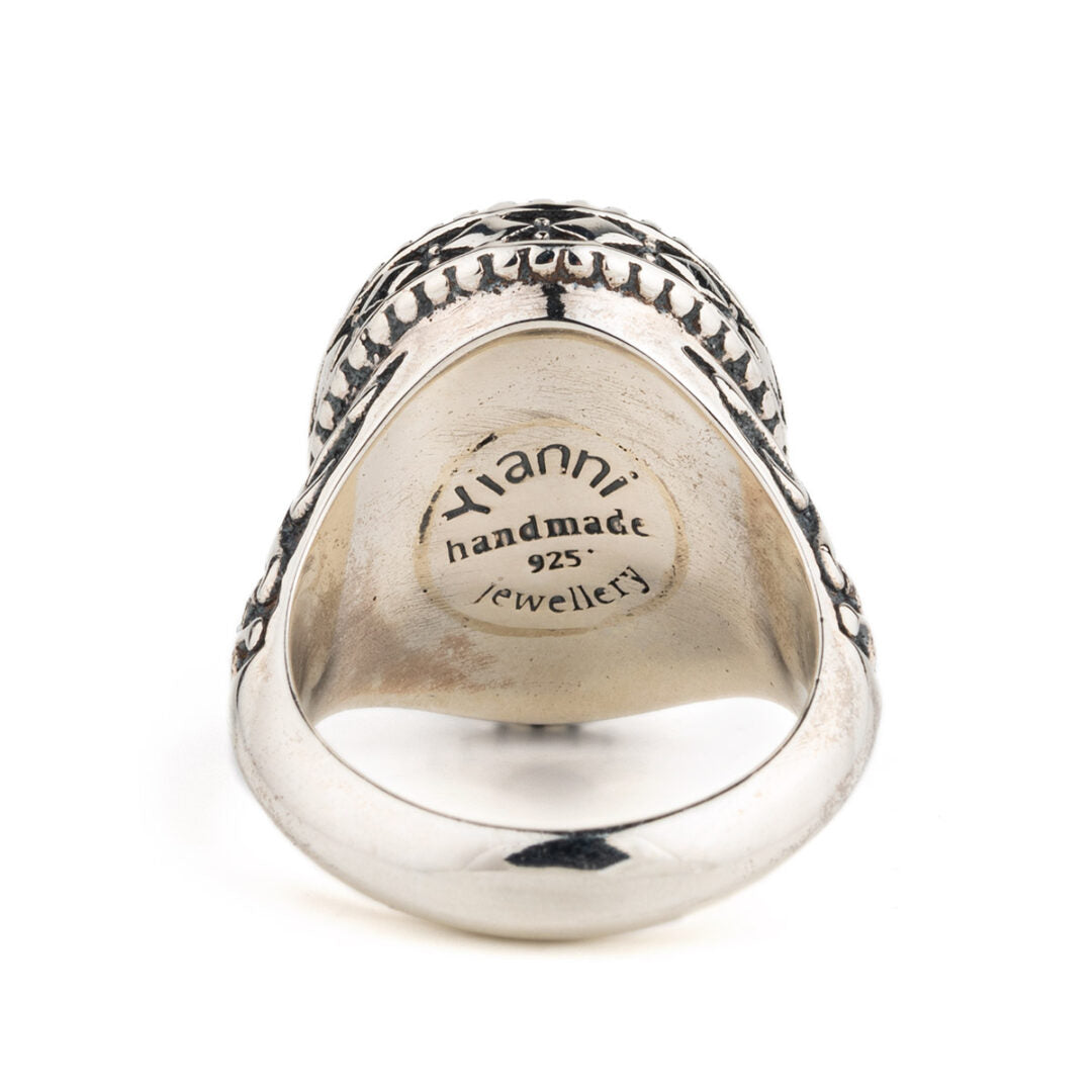 Amethyst Ring Sterling Silver - Yianni Jewelry