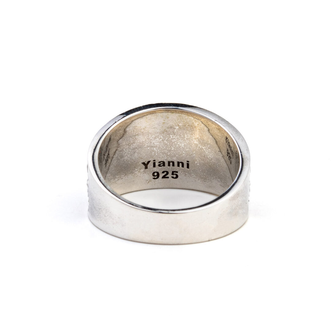 Byzantine Ring with Pink Tourmaline - 925 Sterling Silver