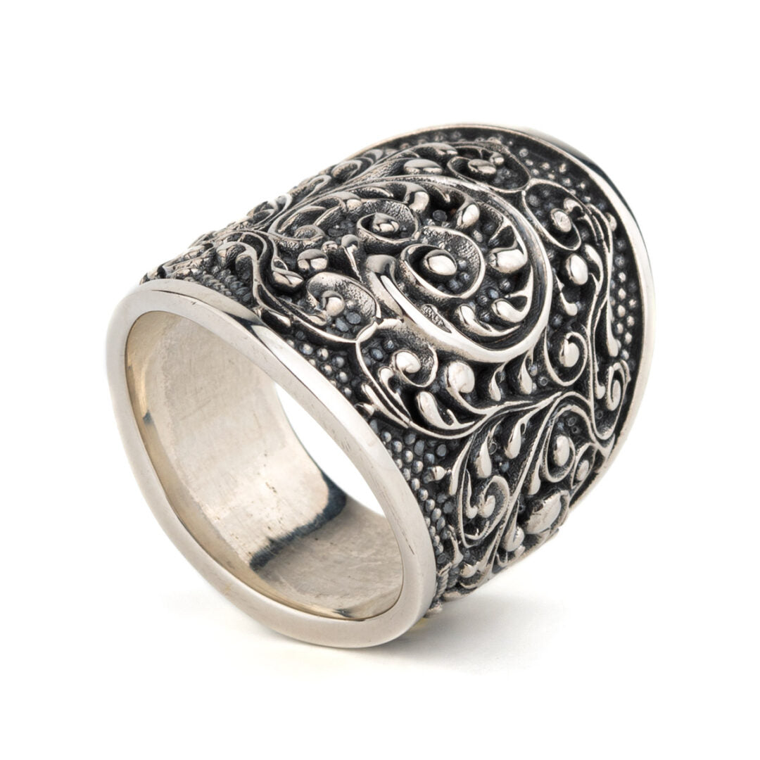 Δαχτυλίδι Βυζαντινό από Ασήμι 925 - Yianni Jewelry