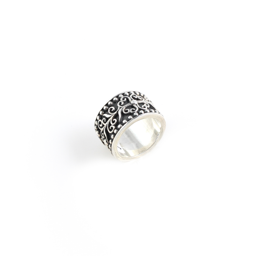 Floral Ring - Sterling Silver Yianni Jewelry