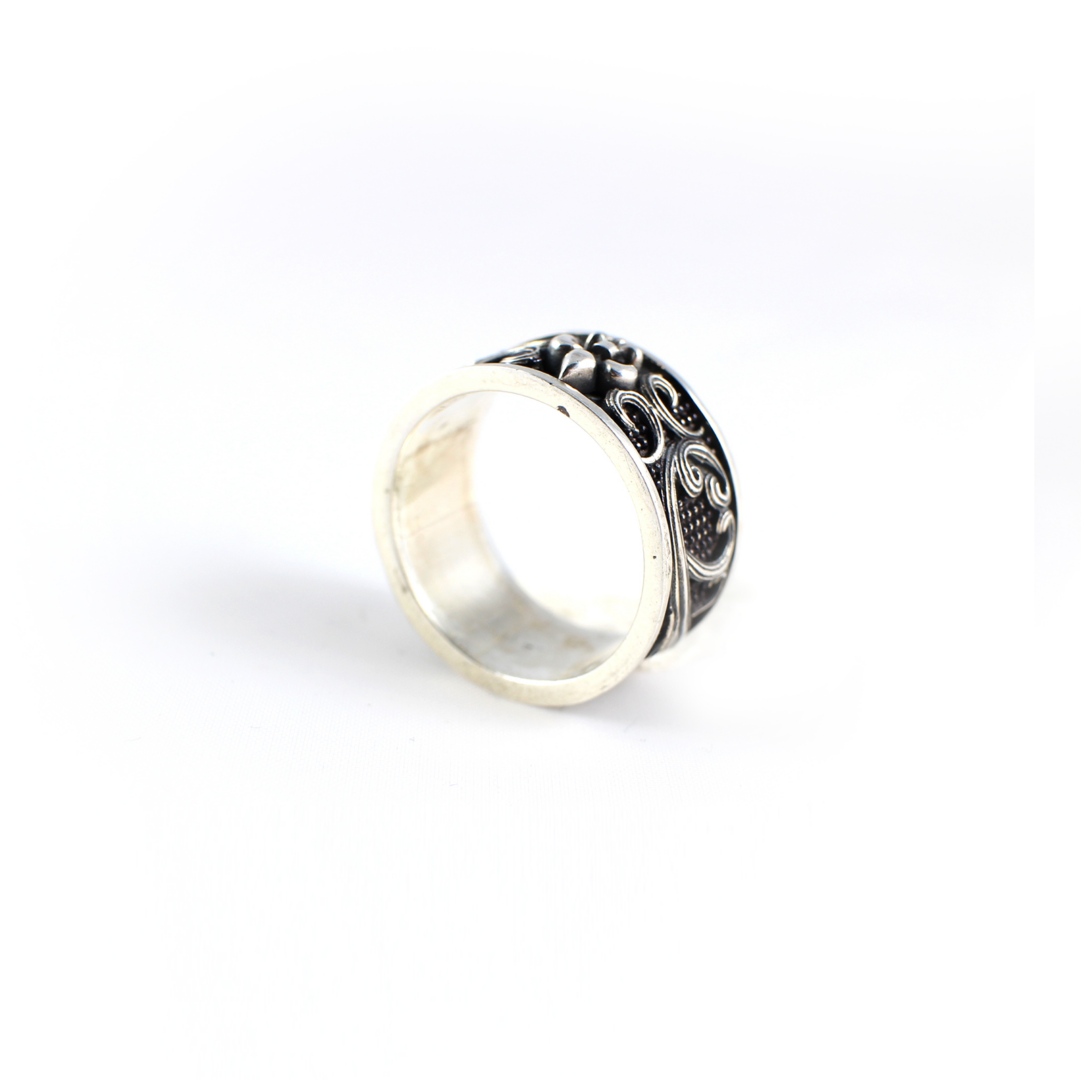 Flower Ring - Sterling Silver Yianni Jewelry