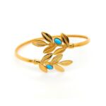 Olive Leaves Bracelet With Stones