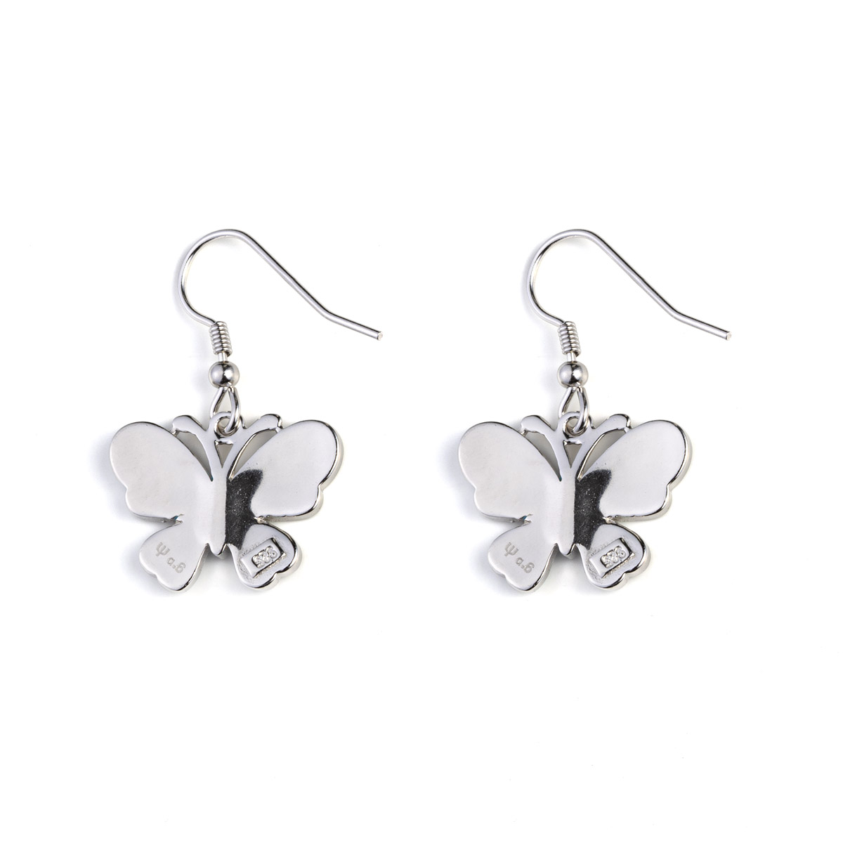 Titanium Butterfly Earrings | Large Butterfly Drop Earrings