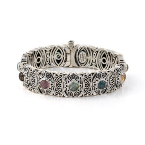 Βυζαντινό Βραχιόλι με Πέτρες Ασήμι 925 - Yianni Jewelry