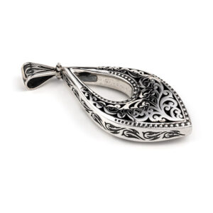 Βυζαντινό Μενταγιόν Σταγόνα Ασήμι 925 - Yianni Jewelry