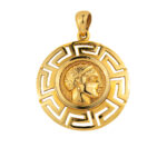 Goddess Athena and Owl Pendant