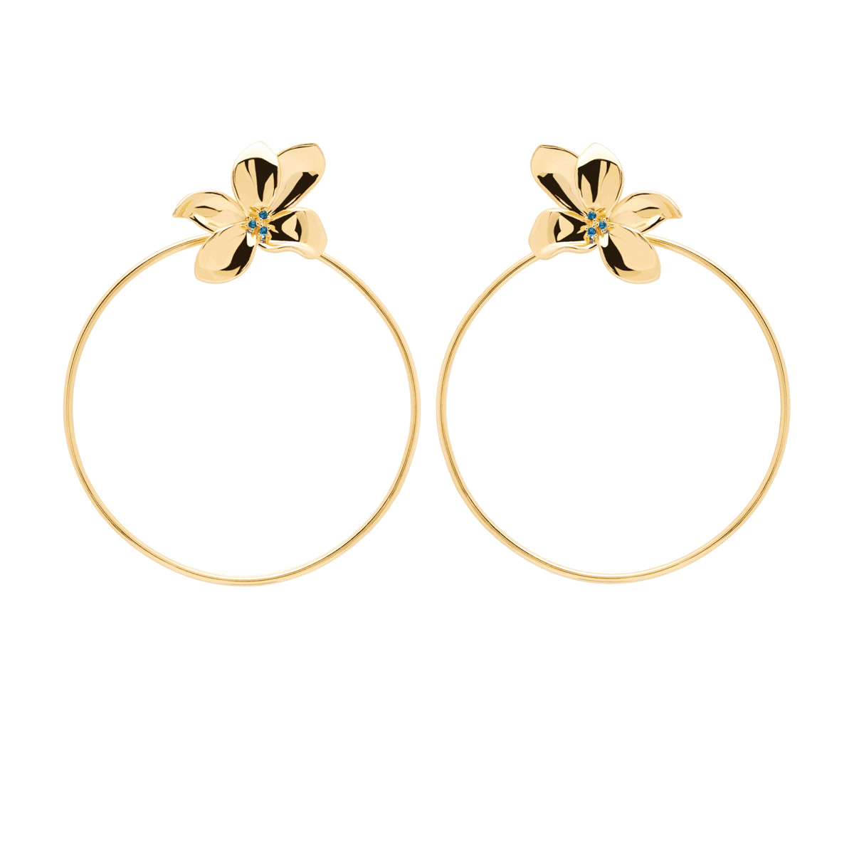 PD Paola Blossom Gold Earrings - GREEK ROOTS